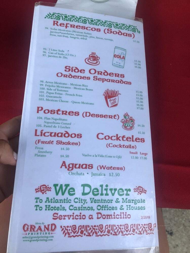 Los Compadres Restaurant & Bar - Atlantic City, NJ menu_pic