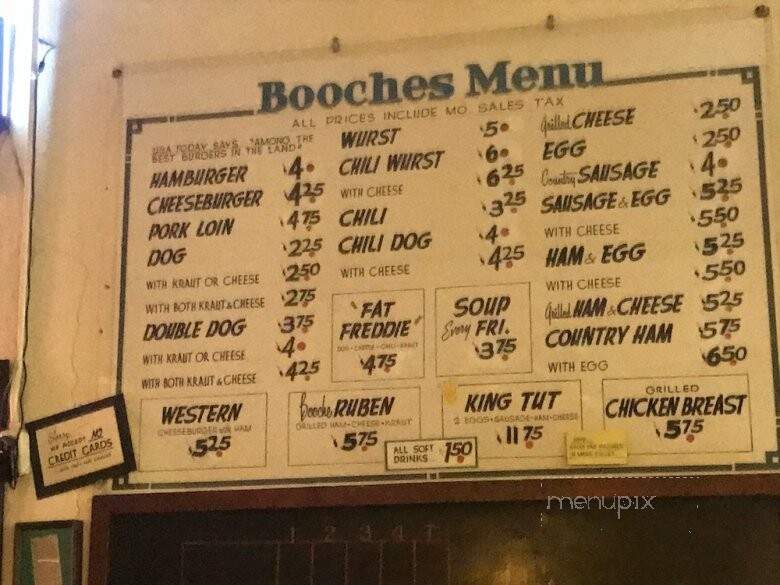 Booches - Columbia, MO menu_pic