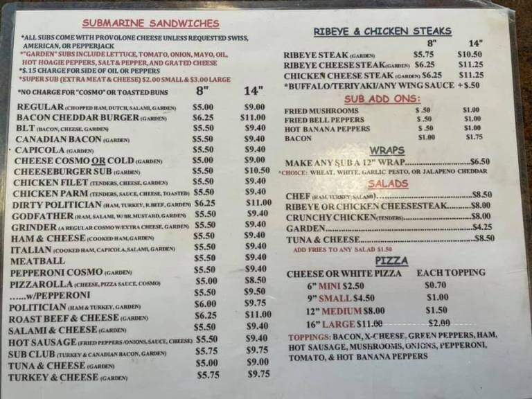 Humpty Dumpty Creek Side - Williamsport, PA menu_pic