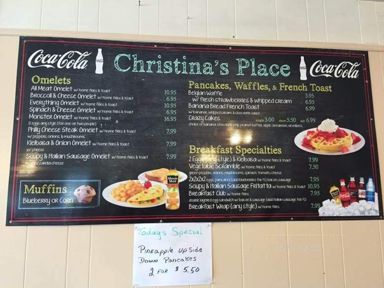 Christina's Place - Westerly, RI menu_pic