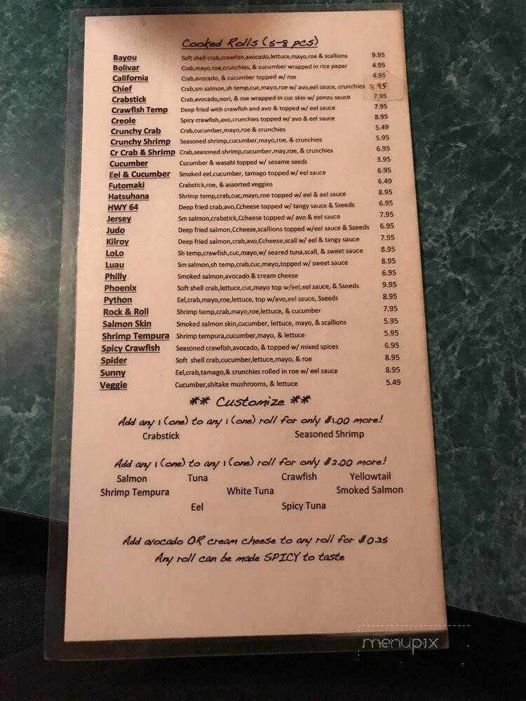 Hatsuhana Express - Bolivar, TN menu_pic