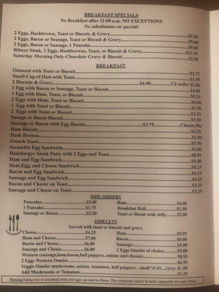 Dinner Bucket - New Blaine, AR menu_pic