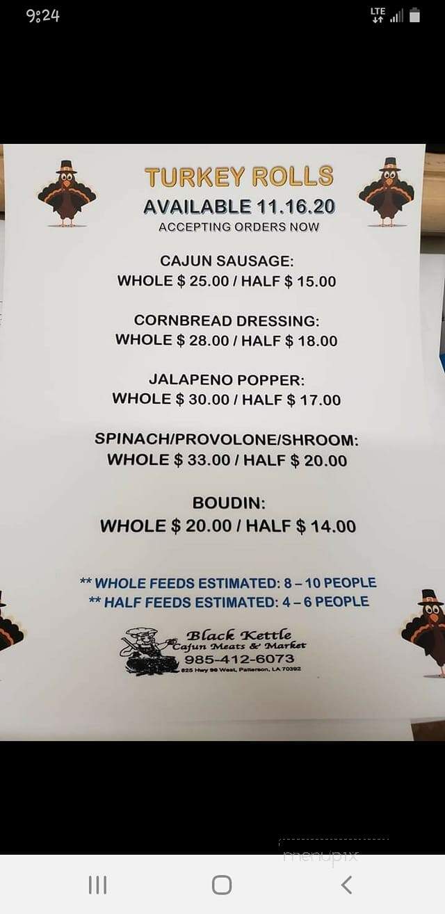 Black Kettle Cajun Meats & Market - Patterson, LA