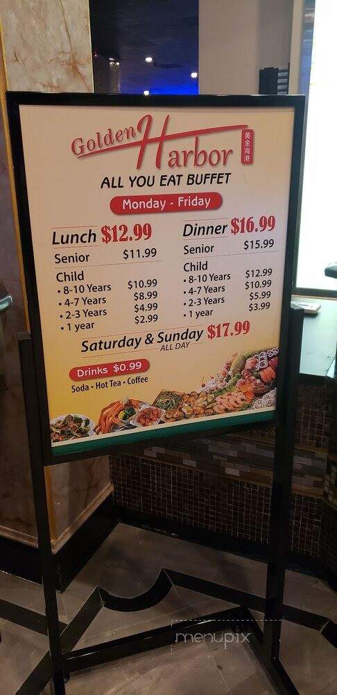 Golden Harbor Buffet - Fresno, CA menu_pic
