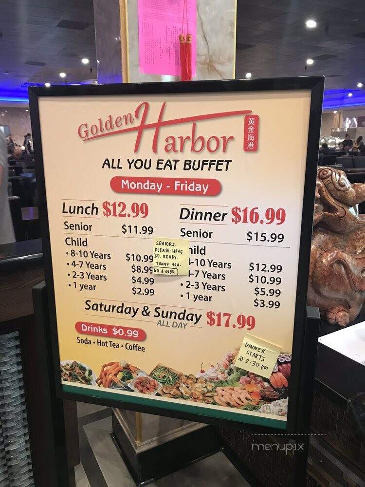 Golden Harbor Buffet - Fresno, CA menu_pic