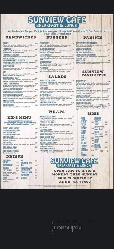 Sunview Cafe - Anna, TX