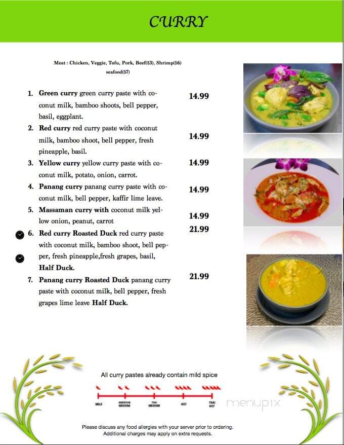Thai Rice - Pensacola, FL menu_pic