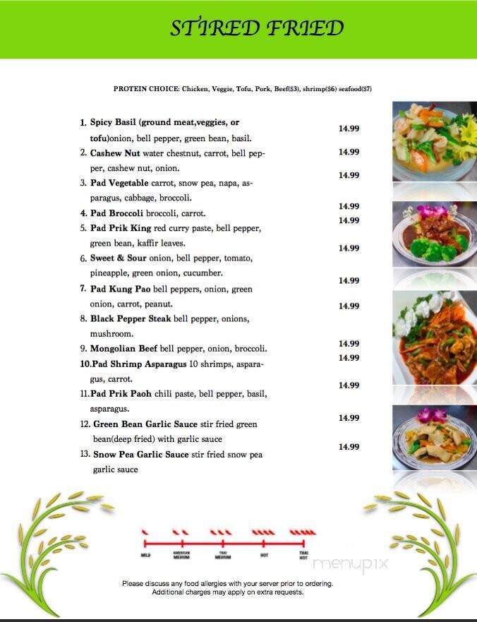 Thai Rice - Pensacola, FL menu_pic
