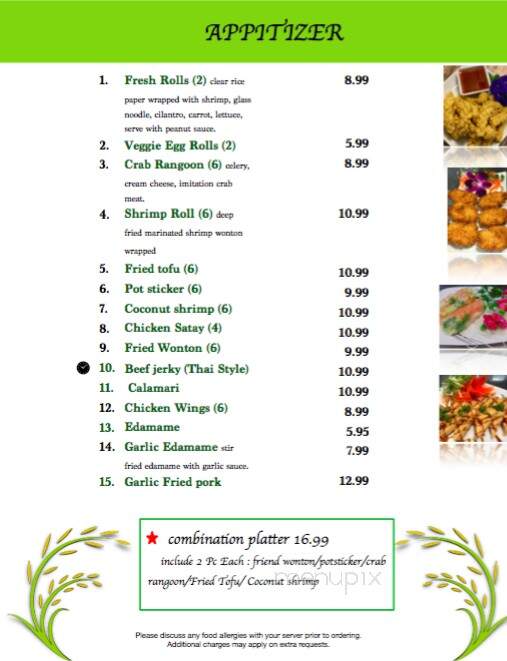 Thai Rice - Pensacola, FL menu_pic