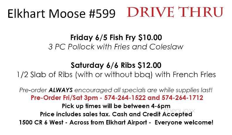 Elkhart Moose Lodge #599 - Elkhart, IN