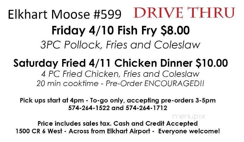 Elkhart Moose Lodge #599 - Elkhart, IN