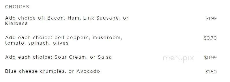 Vivian's Restaurant and Bill's Barbecue - Lincoln City, OR menu_pic