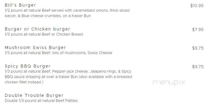 Vivian's Restaurant and Bill's Barbecue - Lincoln City, OR menu_pic