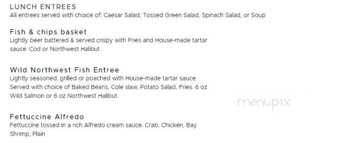 Vivian's Restaurant and Bill's Barbecue - Lincoln City, OR menu_pic