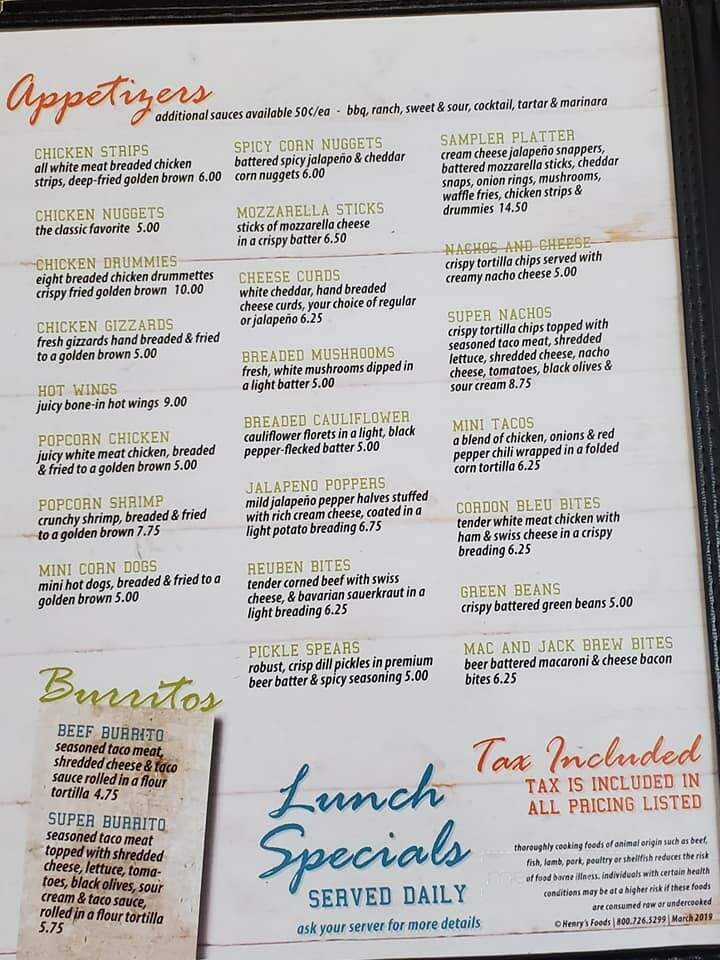 Corner - Climax, MN menu_pic