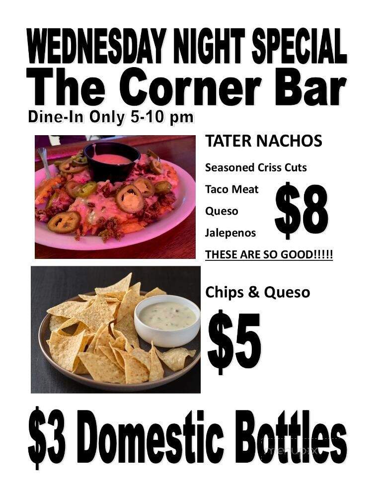 Corner - Climax, MN menu_pic