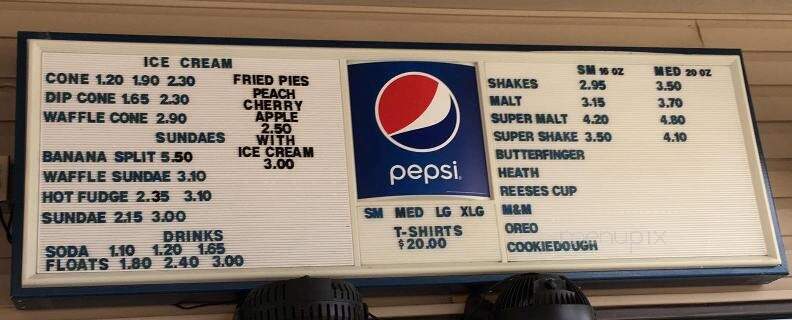 Jolly Cone Drive-In - Van Buren, MO menu_pic