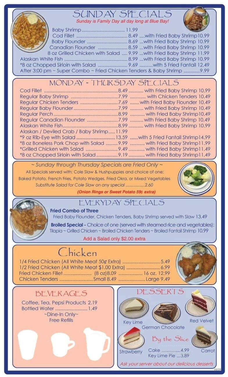 Blue Bay Seafood - Albemarle, NC menu_pic