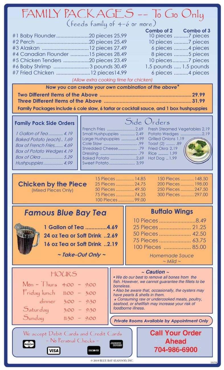 Blue Bay Seafood - Albemarle, NC menu_pic