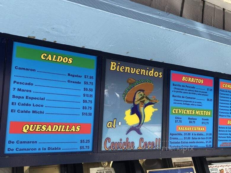 El Ceviche Loco - Bell, CA menu_pic