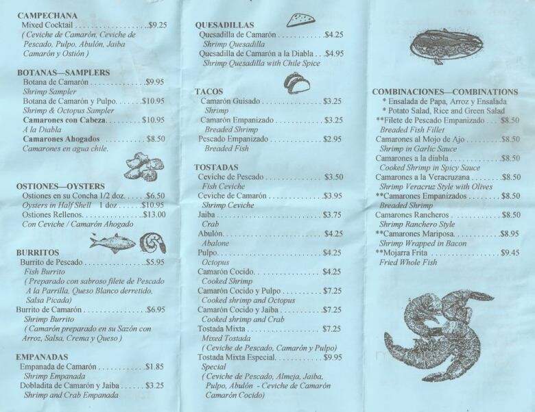El Ceviche Loco - Bell, CA menu_pic