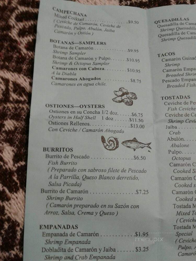 El Ceviche Loco - Bell, CA menu_pic