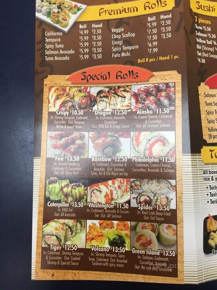 To Go Sushi - Rancho Mirage, CA menu_pic