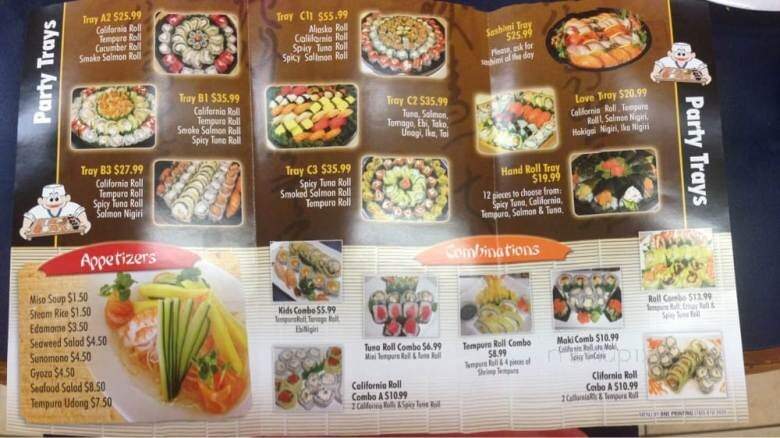 To Go Sushi - Rancho Mirage, CA menu_pic