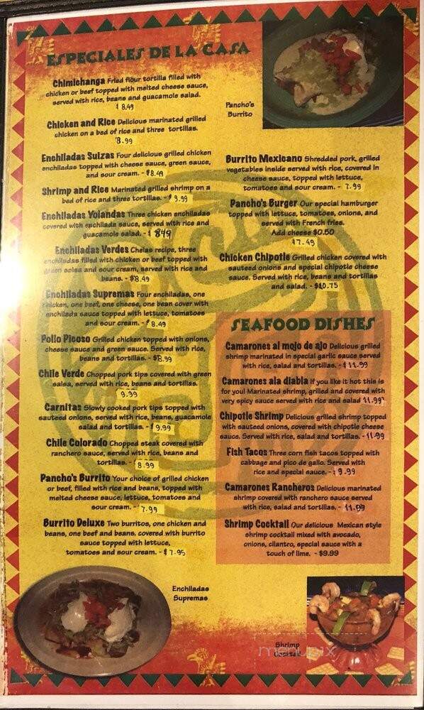 Los Panchos - Pikeville, TN menu_pic
