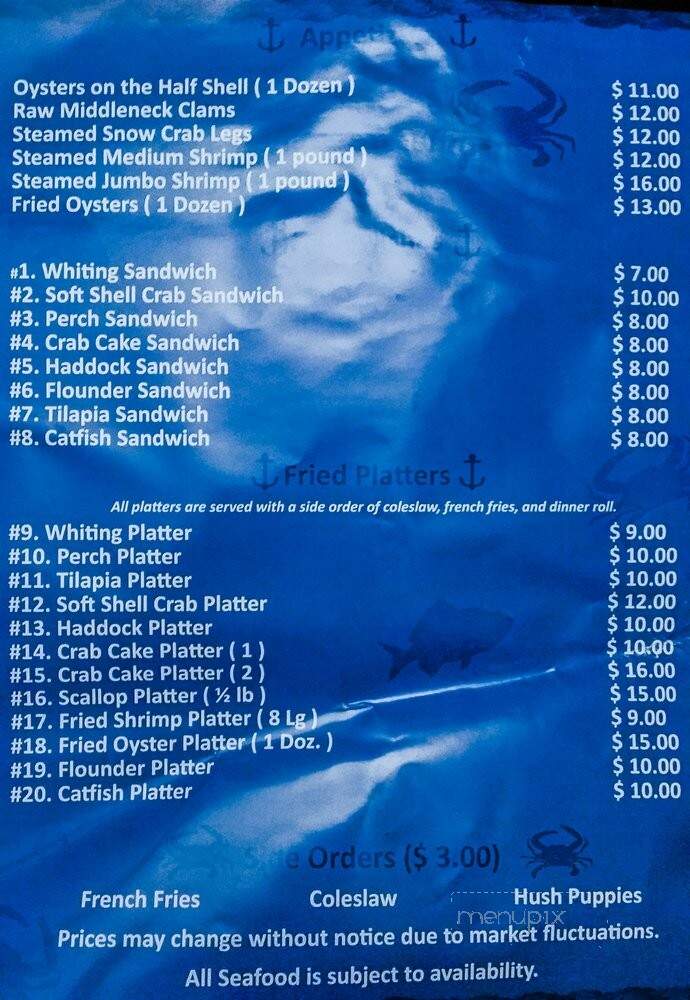 Edwards Seafood - Capitol Heights, MD menu_pic