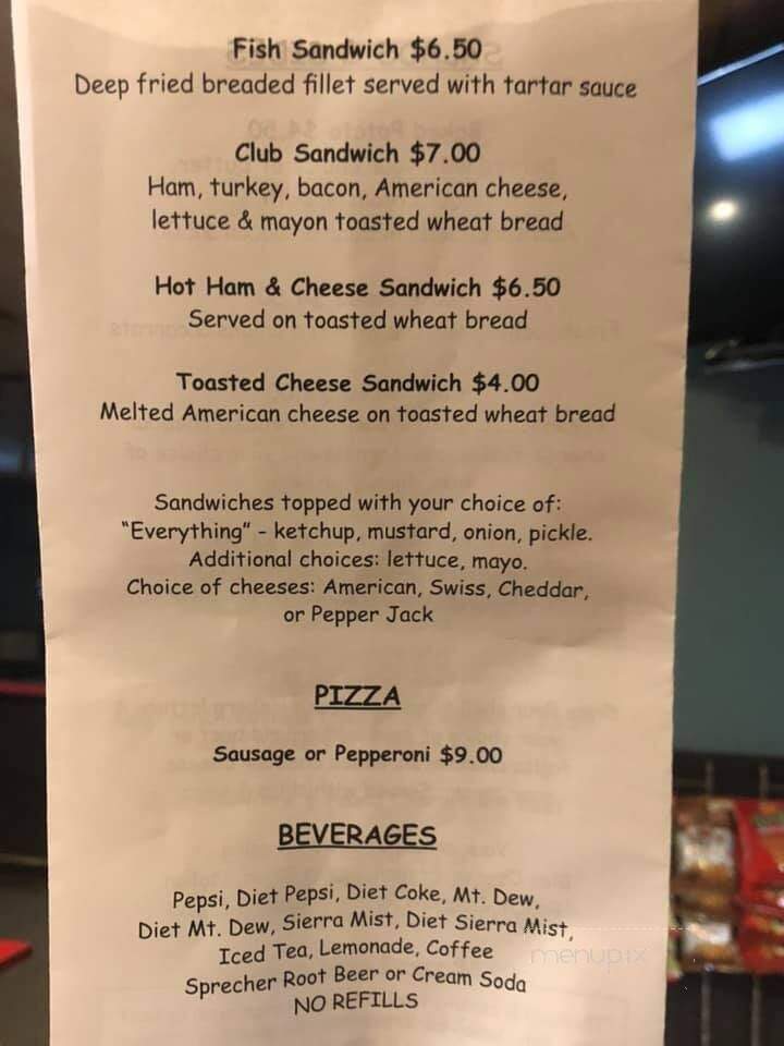 Hard Luck Cafe - Kalona, IA menu_pic