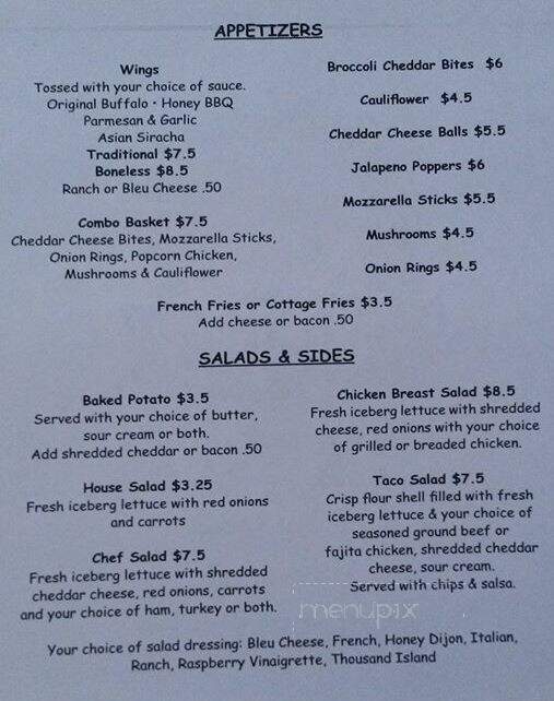Hard Luck Cafe - Kalona, IA menu_pic