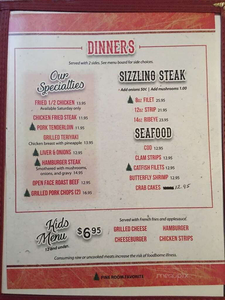 Pine Room - Saint Charles, MO menu_pic