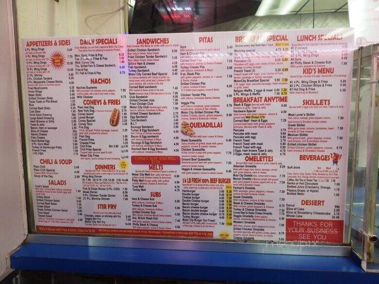 Motor City Coney Island Restaurant - Detroit, MI menu_pic