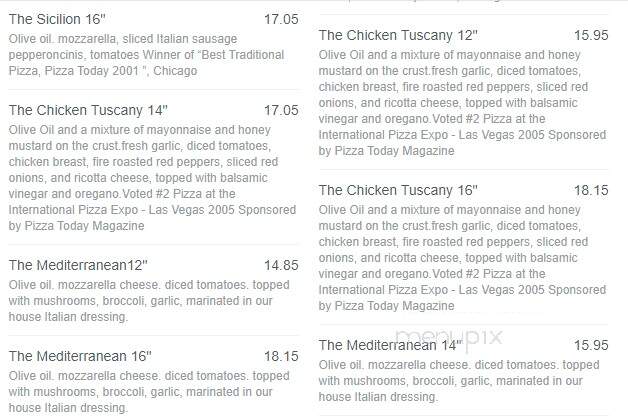 Cannova's Pizza - Freeport, IL menu_pic