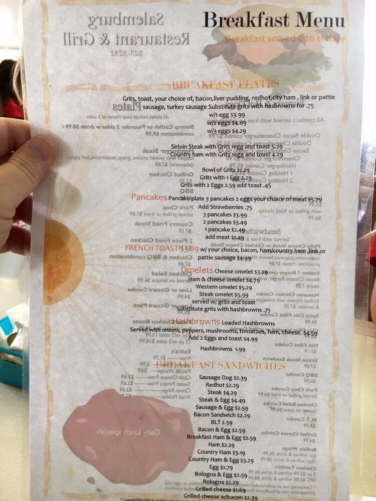 Salemburg Grill - Salemburg, NC menu_pic