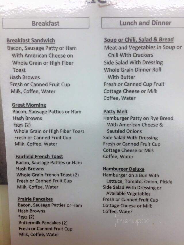 Four Corners Cafe - Fairfield, ND menu_pic