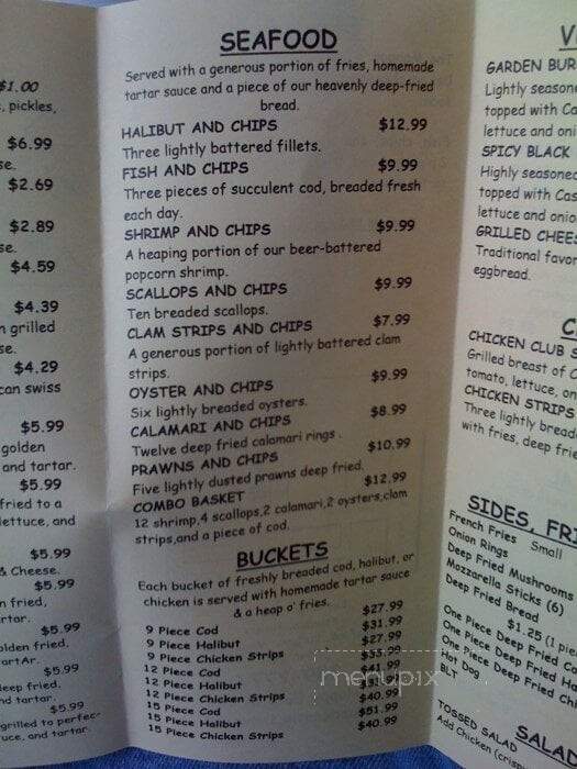 Sand Castle Drive In - Ocean Shores, WA menu_pic