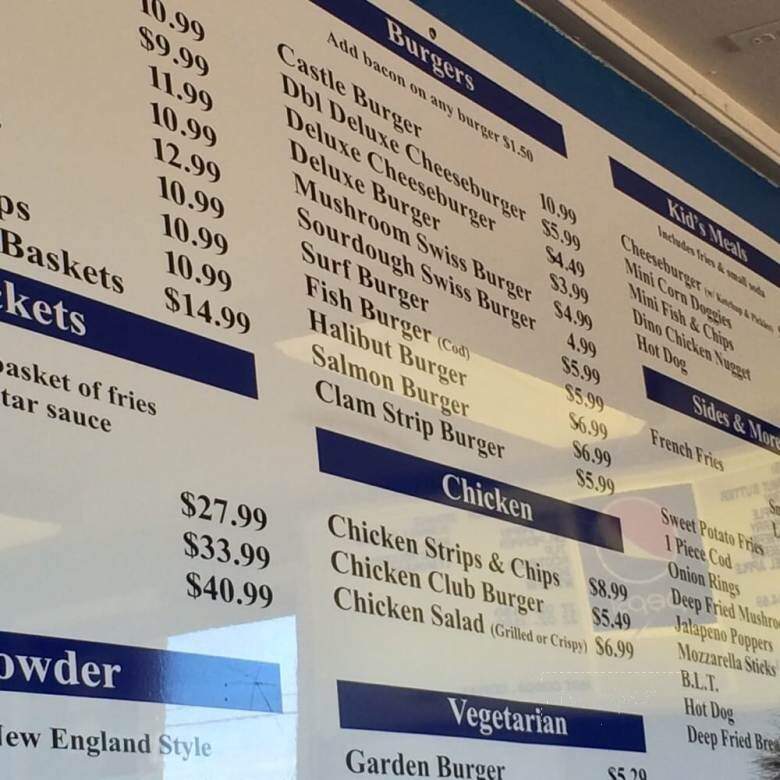 Sand Castle Drive In - Ocean Shores, WA menu_pic