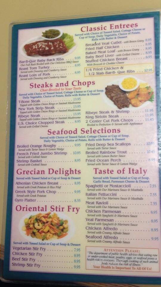 Princess Cafe - East Troy, WI menu_pic