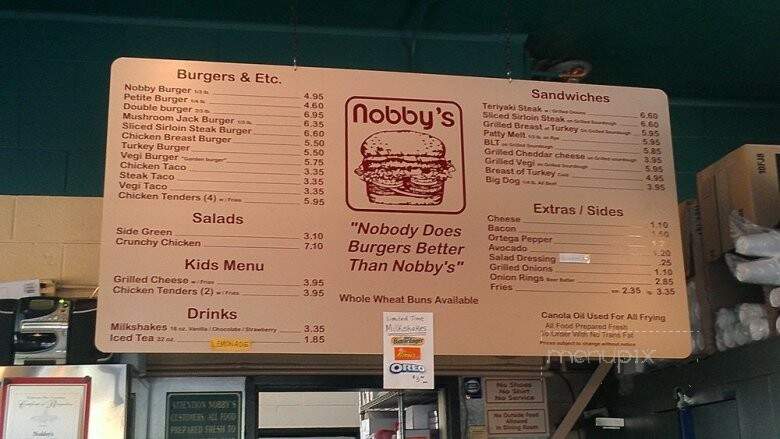 Nobby's - Chico, CA menu_pic