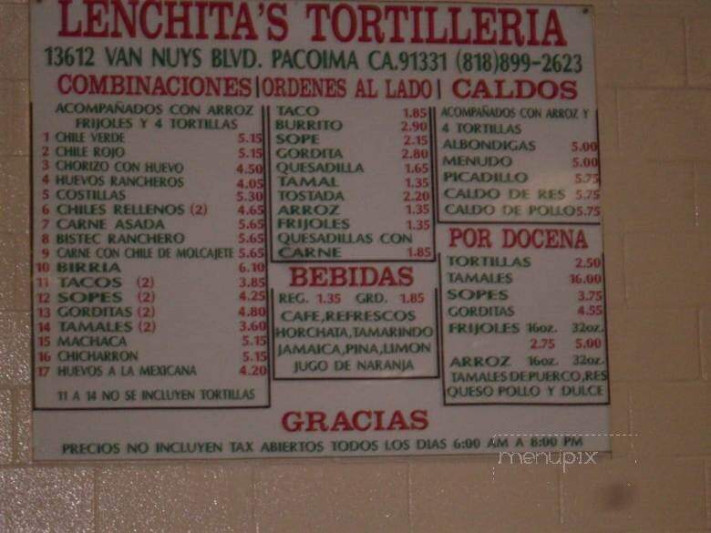 Lenchita's Tortillas Restaurnt - Pacoima, CA