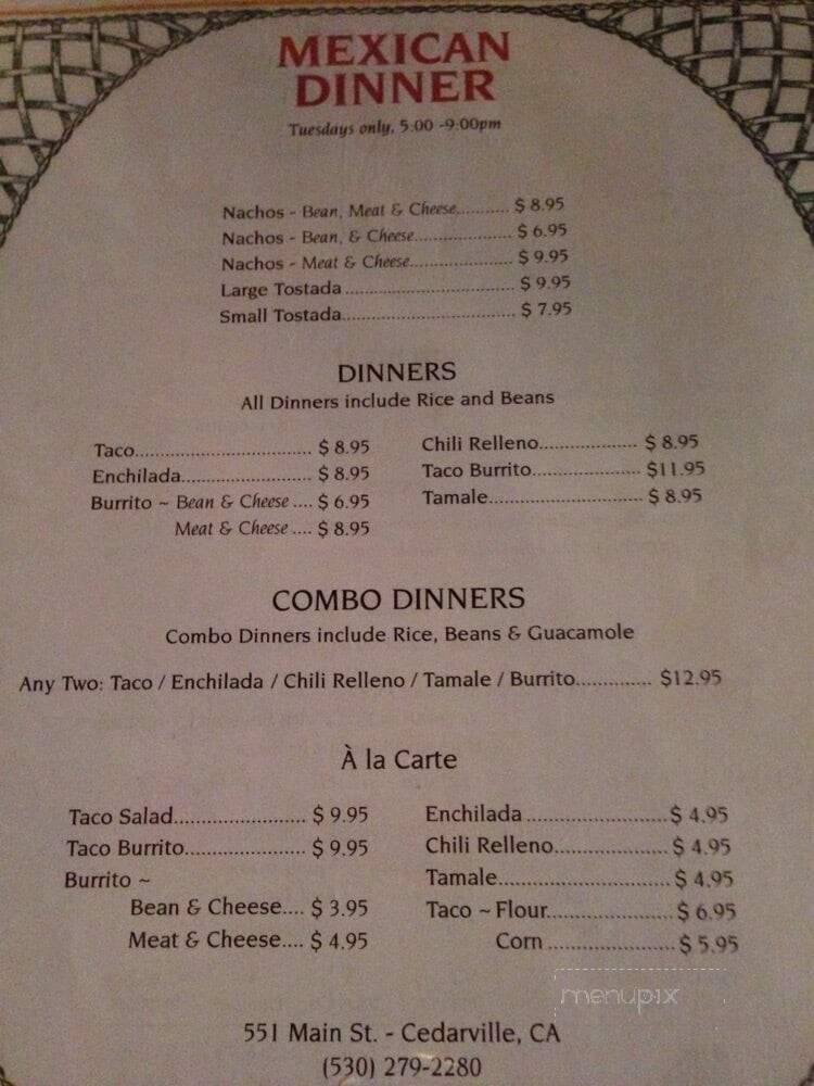 Country Hearth - Cedarville, CA menu_pic