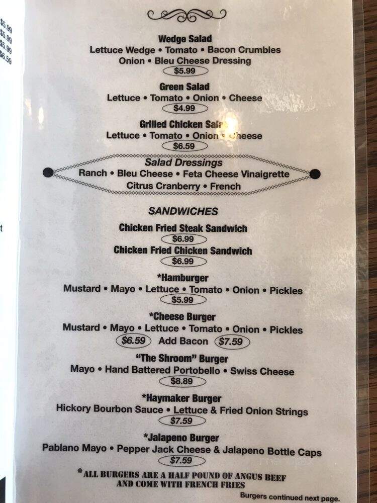 Local Flavor - Haskell, OK menu_pic
