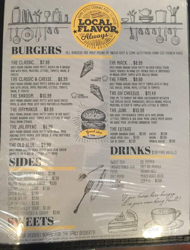 Local Flavor - Haskell, OK menu_pic