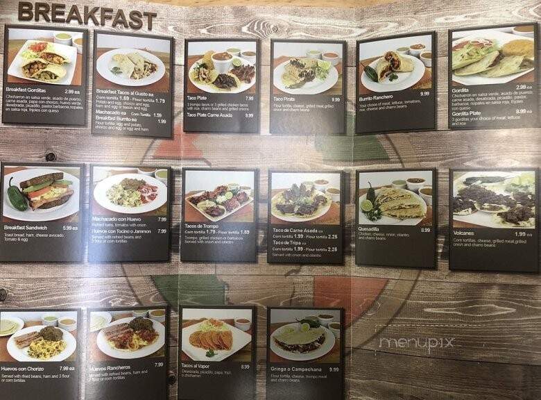 Taqueria Nuevo Leon - Carrollton, TX menu_pic