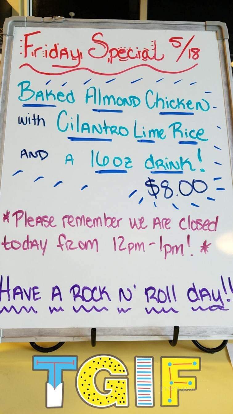 Wheels Cafe - Eugene, OR menu_pic