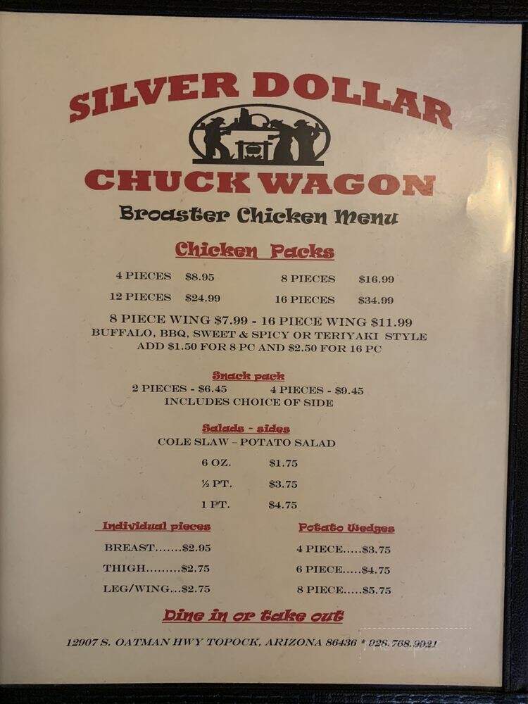 Silver Dollar Chuck Wagon - Topock, AZ