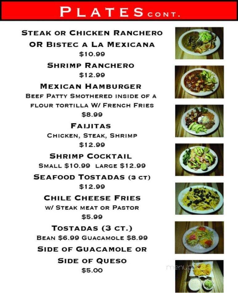 Taqueria la Familia - Denver, CO menu_pic