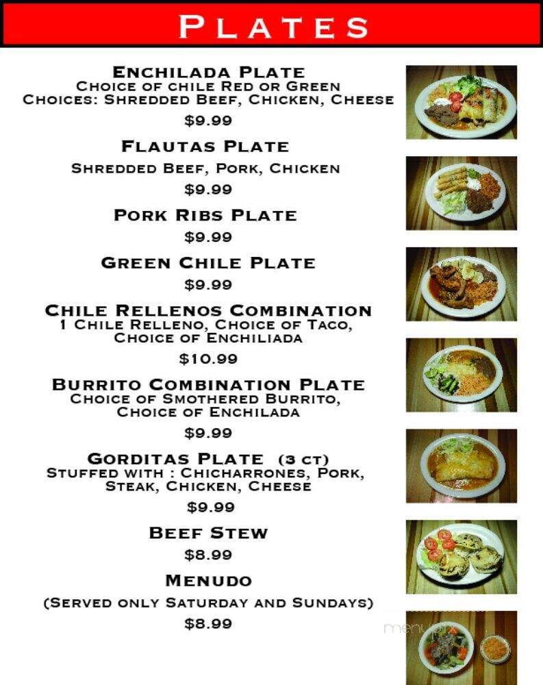 Taqueria la Familia - Denver, CO menu_pic